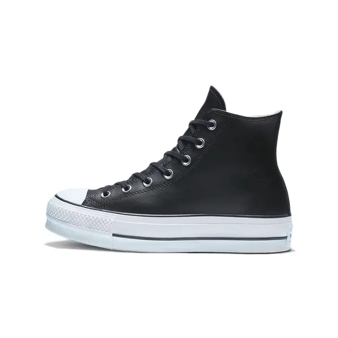 Converse Chuck Taylor Lift Platform Leather High Black | Where To Buy ...