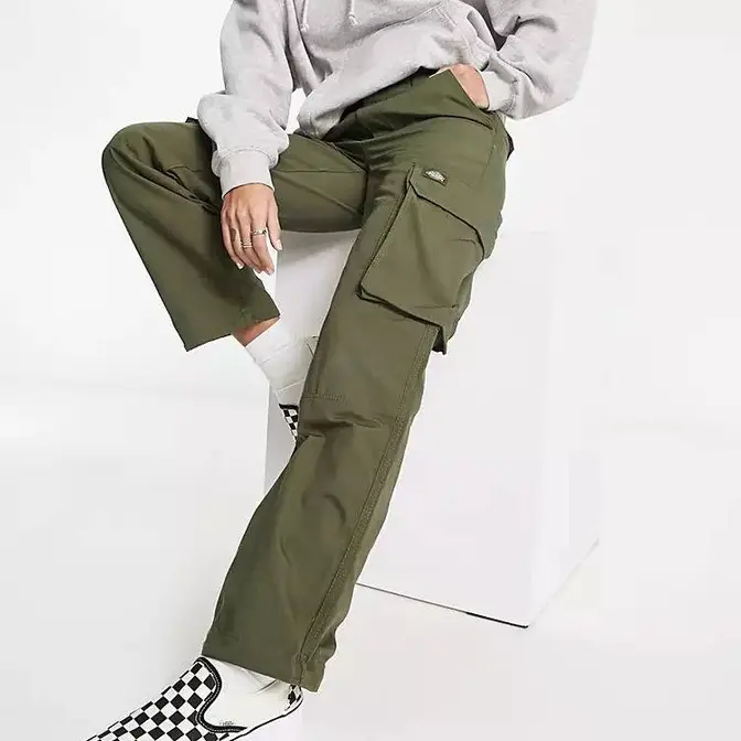 Craig Green lace-up detail track pants Trousers Joluvi Khaki Full Image