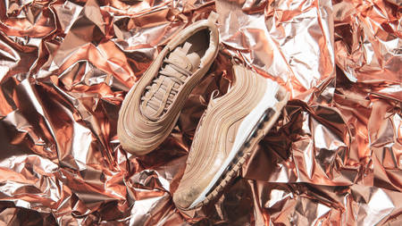 Metallic Gold Details Elevate the Nike Air Max 97 "Distressed Tan"
