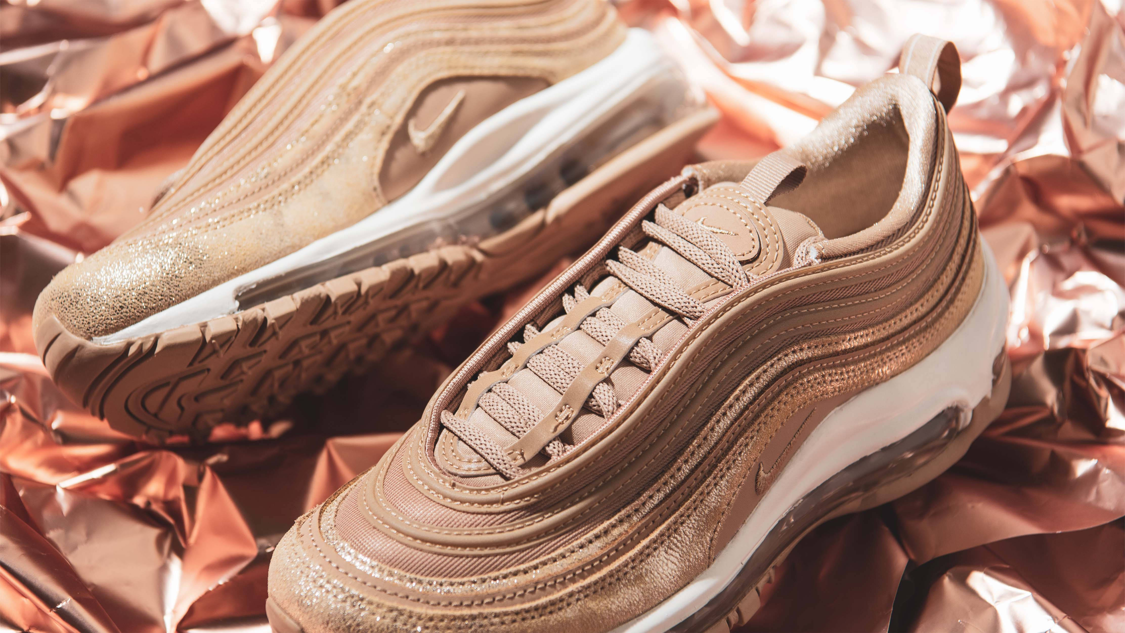 Metallic Gold Details Elevate the Nike Air Max 97 "Distressed Tan"