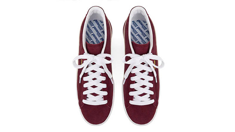 JJJJound x PUMA Suede Maroon middle