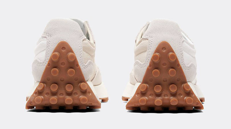 New Balance 327 White Beige Gum Back