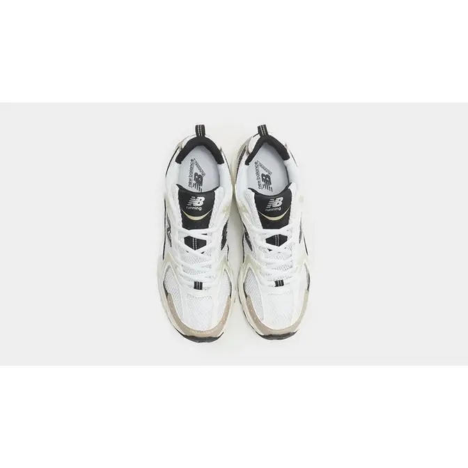 New Balance 530 White Black Silver Top