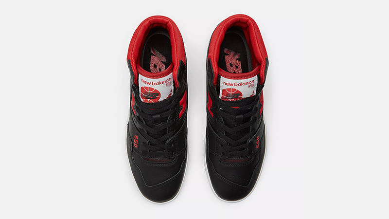 New Balance 650R Black Red BB650RBR Top