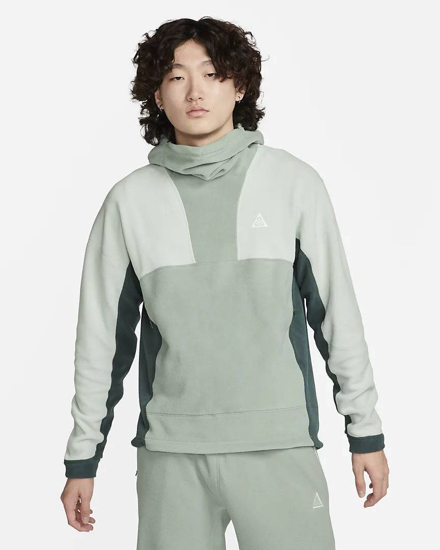 Nike ACG Therma-FIT Wolf Tree Pullover Hoodie Mica Green Feature