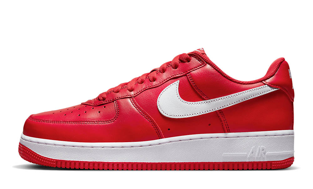 Nike Air Force 1 Low - White - Gym Red - SneakerNews.com