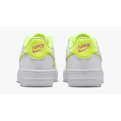 Nike Air Force 1 Low GS White Volt Back