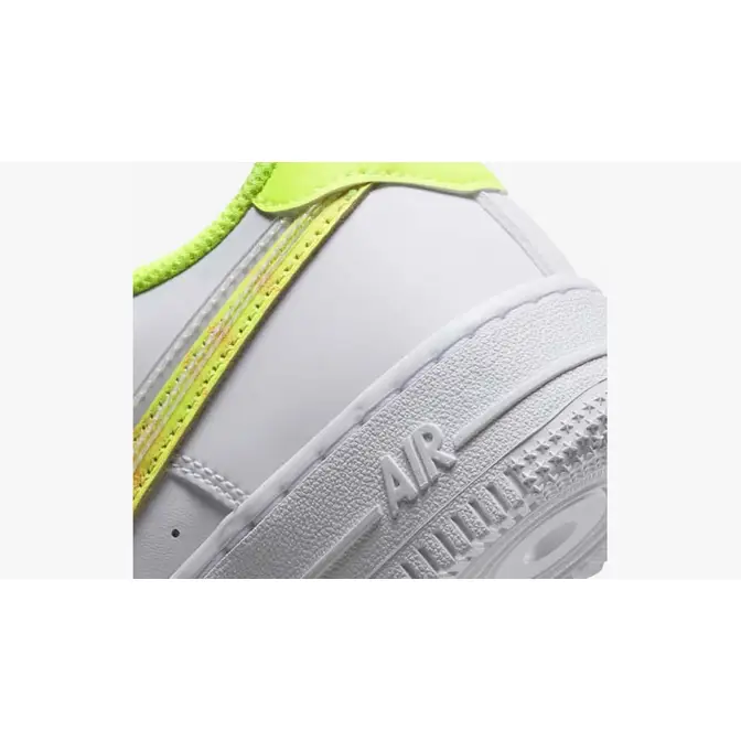 Nike Air Force 1 LV8 GS White Volt Junior Kids Women AF1 Casual Shoes  DV1680-100