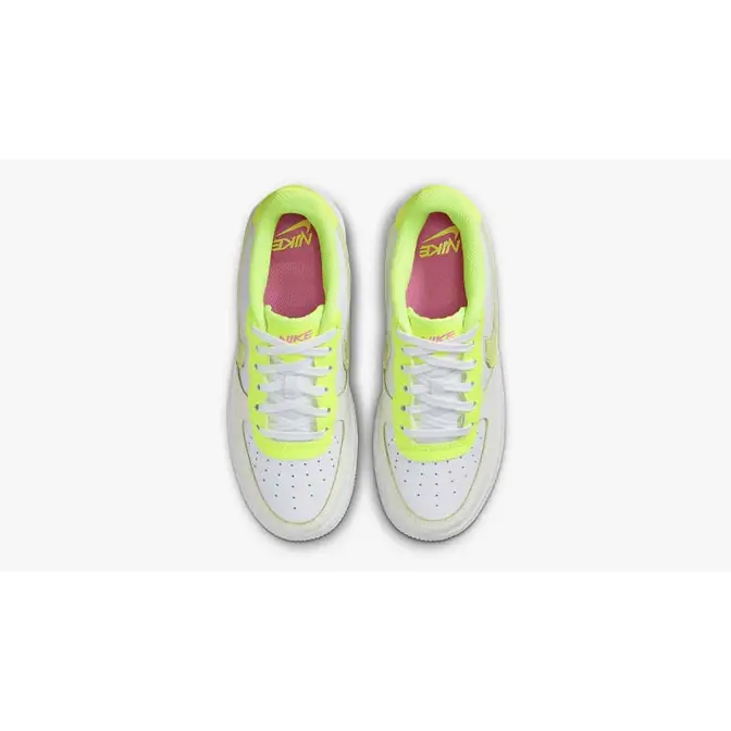 Nike Air Force 1 Low GS White Volt Middle