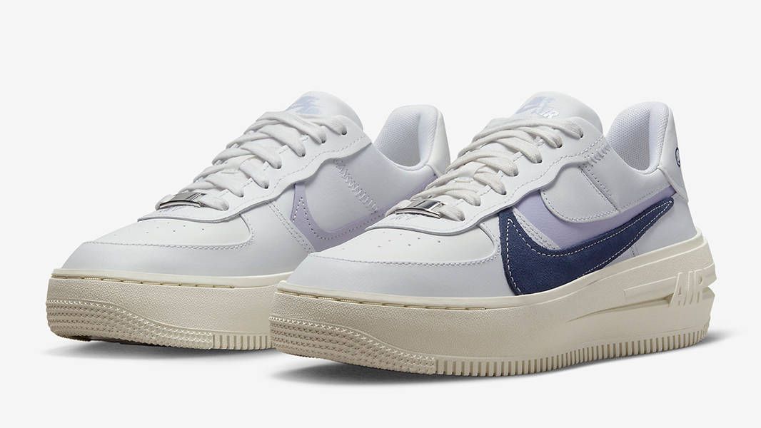 Nike Air Force 1 PLT.AF.FORM Smiley White Purple FD0382-121 Side