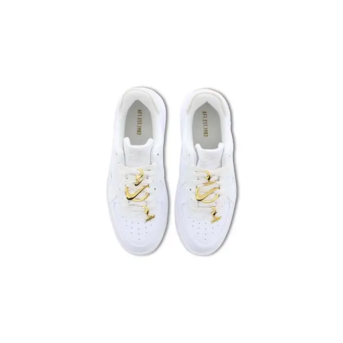 Nike Air Force 1 PLT.AF.ORM White Metallic Gold | Where To Buy | FB8473 ...