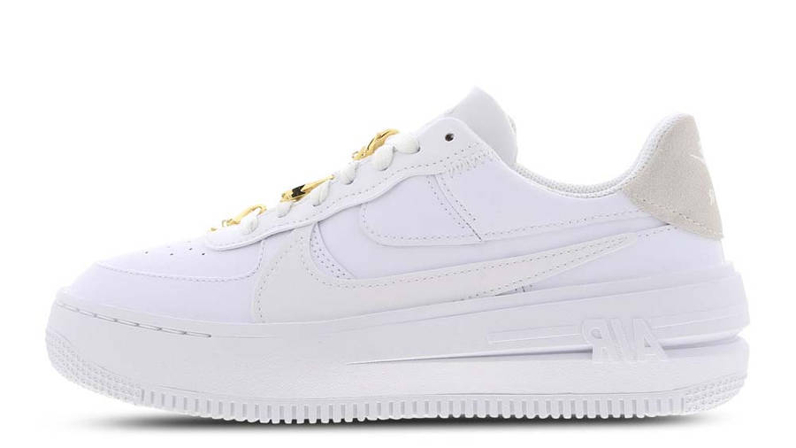 white and gold air force 1