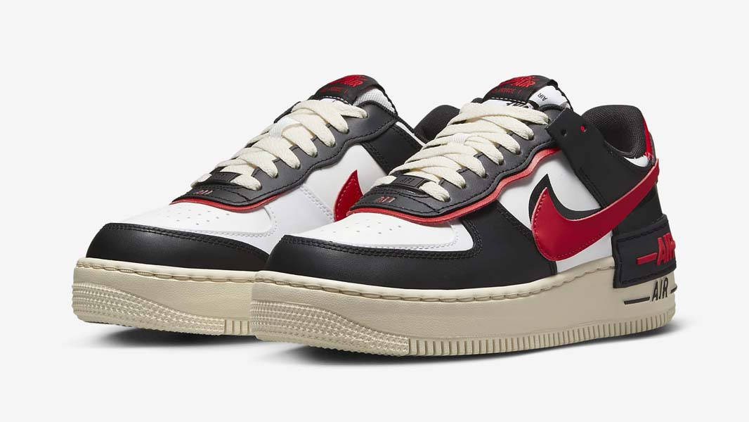 Nike Air Force Shadow White Black Red Where To Buy DR7883-102