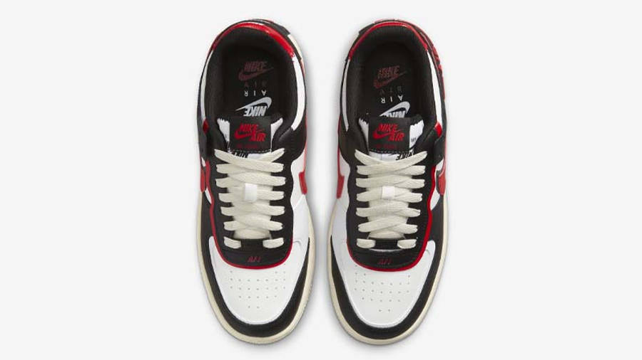 Nike Air Force 1 Shadow White Black Red | Where To Buy | DR7883-102 ...