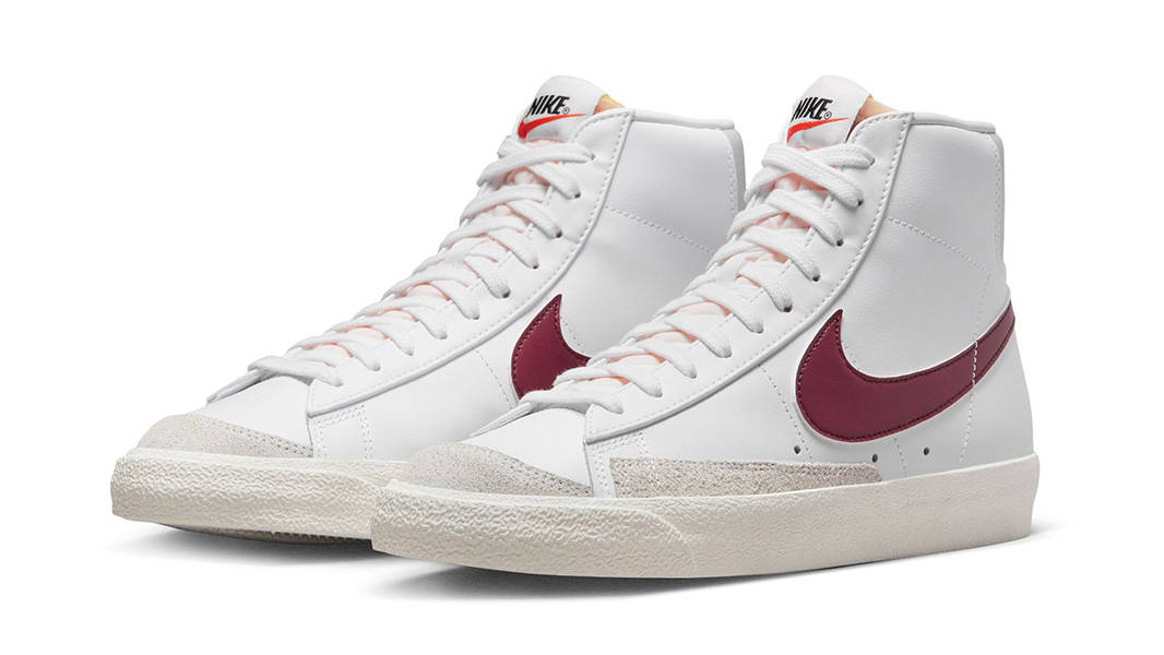 Nike Blazer Mid Vintage White Dark Beetroot BQ6806-120 Side