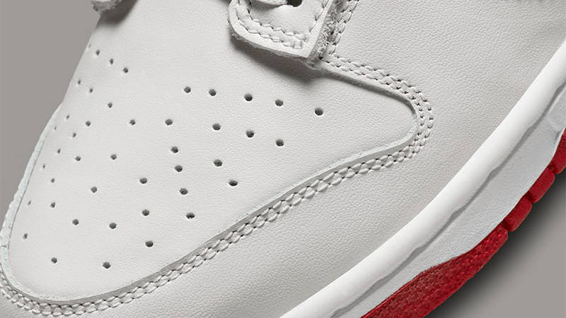 Nike Dunk Low Bone Red Detail