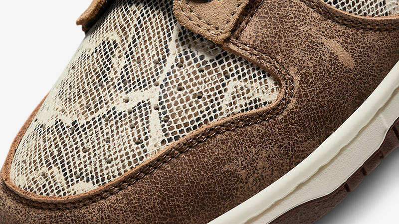 Nike Dunk Low CO.JP Snakeskin Brown FJ5434-120 Detail