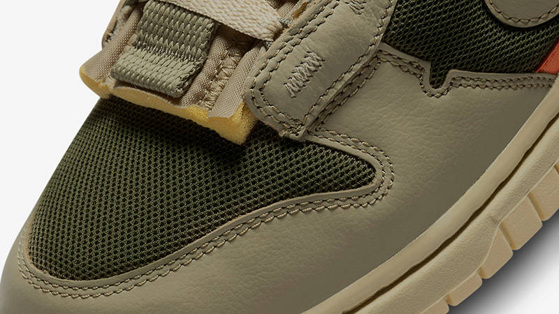 Nike Dunk Low Remastered Olive Orange DV0821-200 Detail