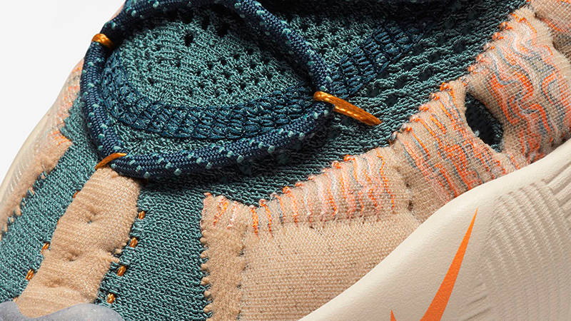 Nike ISPA Sense Flyknit Mineral Slate Orange CW3203-300 Detail