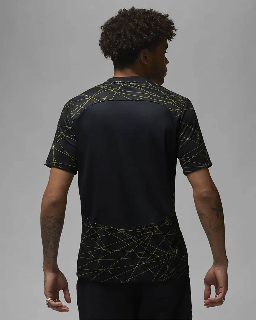 Nike Paris Saint Germain 2023-24 Stadium Fourth Jordan Dri-FIT Football Shirt Black Backside