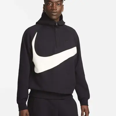 Nike Swoosh 1/2 Zip Fleece Hoodie | Where To Buy | DX0566-013 | The ...