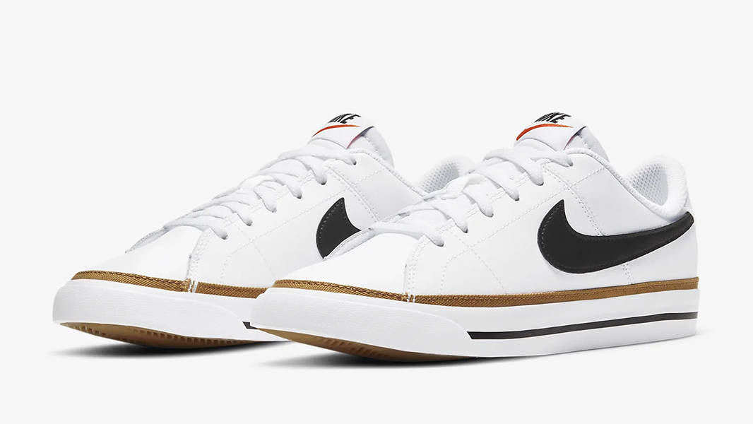 NikeCourt Legacy GS White Desert Ochre DA5380-102 Side