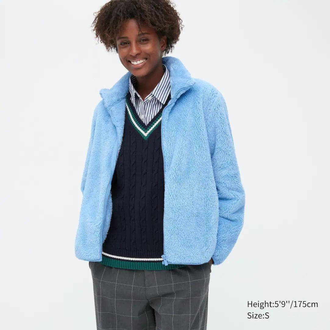 UNIQLO Fluffy Fleece Zipped Jacket, Where To Buy, 459794-COL12