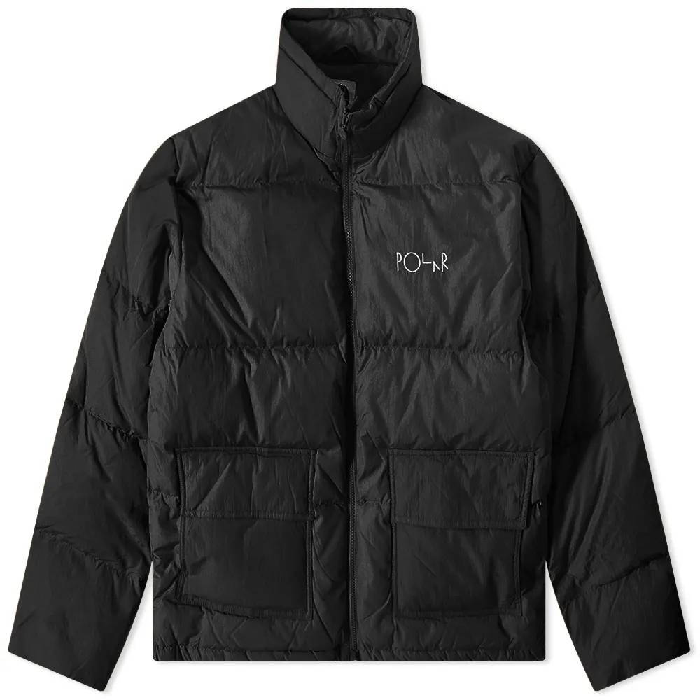 Polar Skate Co. Pocket Puffer Jacket - Black | The Sole Supplier