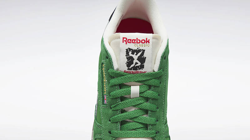 Reebok Classic Leather Human Rights Now! Green HQ4146 Detail