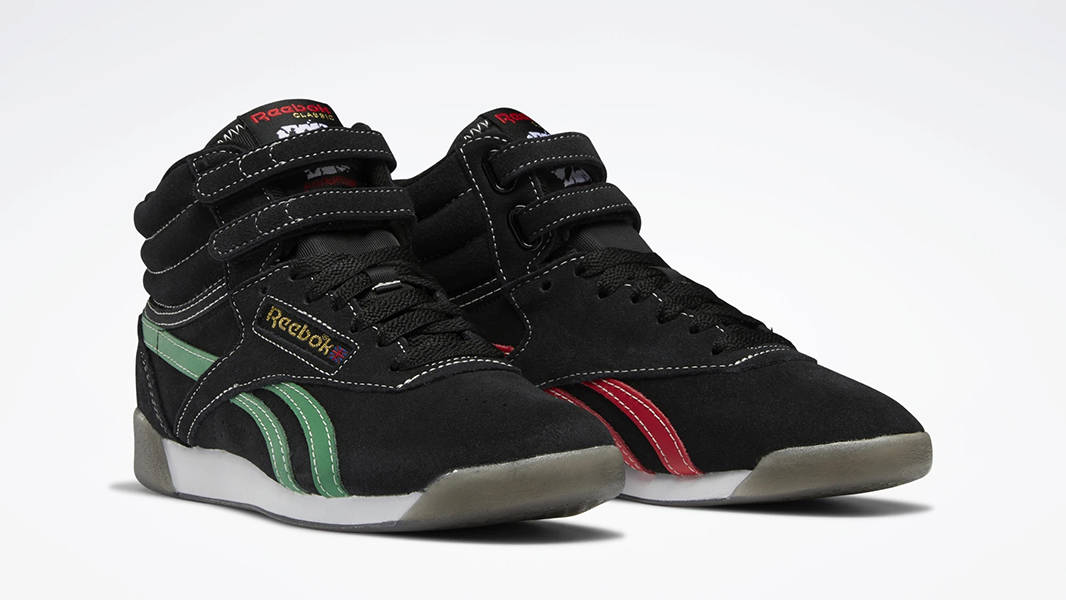 Reebok F-S Hi Black Green HQ4141 Front