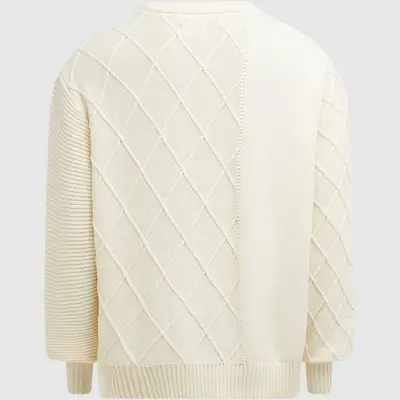 Stussy Patchwork sweater Natural Backside