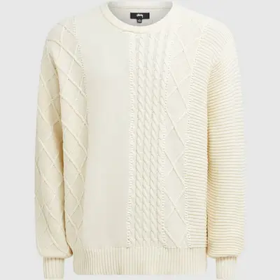 Stussy Patchwork sweater Natural Feature
