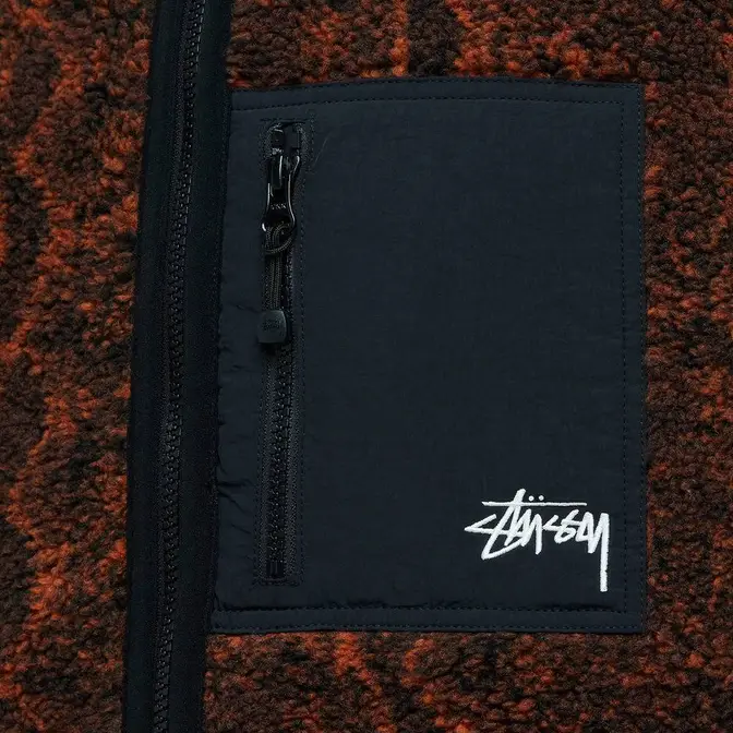 Stüssy Snake Jacquard Fleece Jacket - Stylemyle