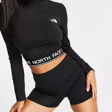 The North Face Training Flex Cropped 1/4 Zip Tech Long Sleeve