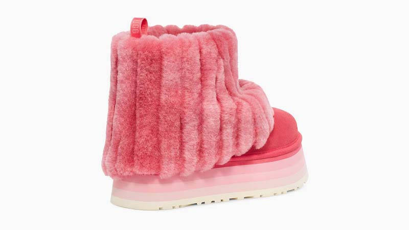 UGG Classic Mini Sherpa Platform Boot Nantucket Coral Back