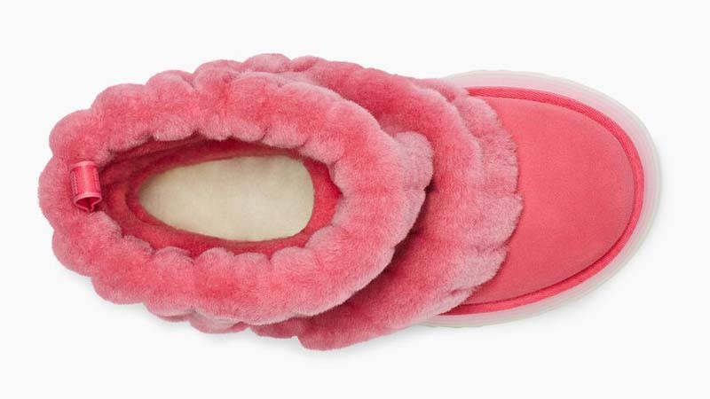 UGG Classic Mini Sherpa Platform Boot Nantucket Coral Middle