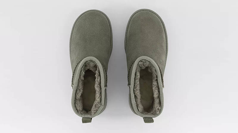 UGG Classic Ultra Mini Platform Boots Moss Green 1135092-MSG Top