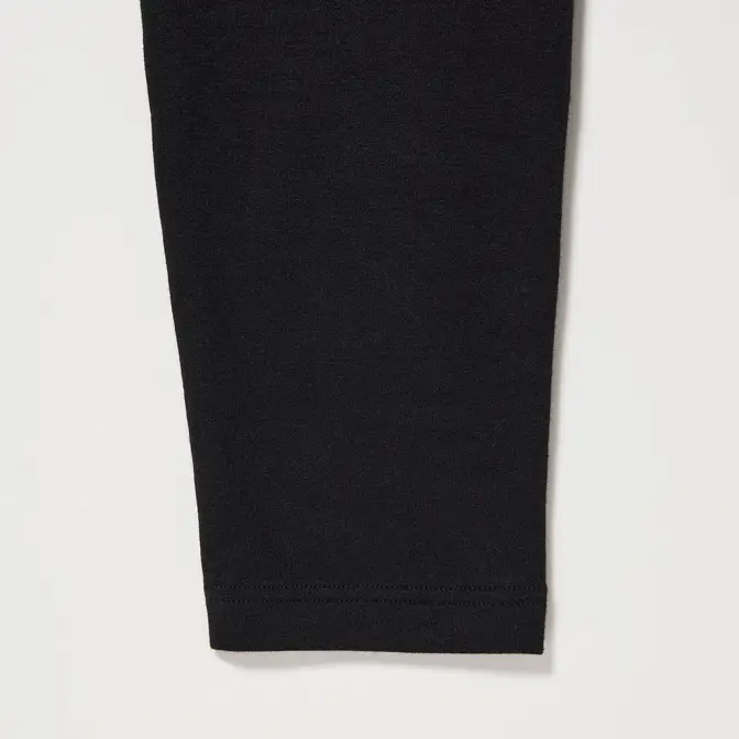 long-sleeve polo shirt Cotton Thermal Leggings Black side