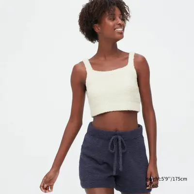 Uniqlo Soft Fluffy Relaxed Fit Bralette Off White Feature