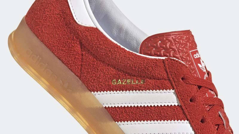 adidas Gazelle Indoor Bold Orange Closeup