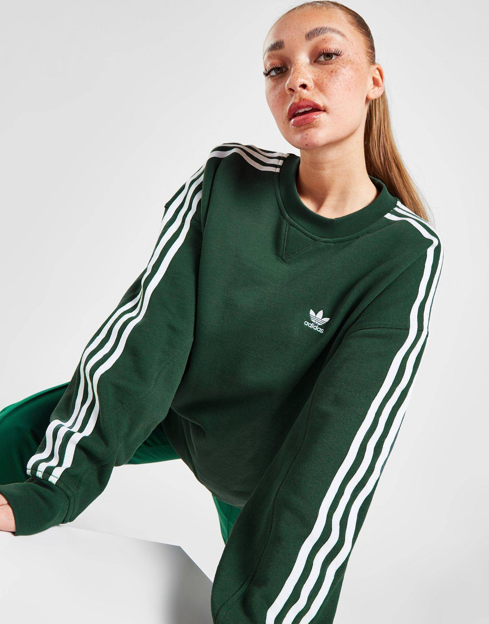 adidas 3 Stripes Crew Sweatshirt