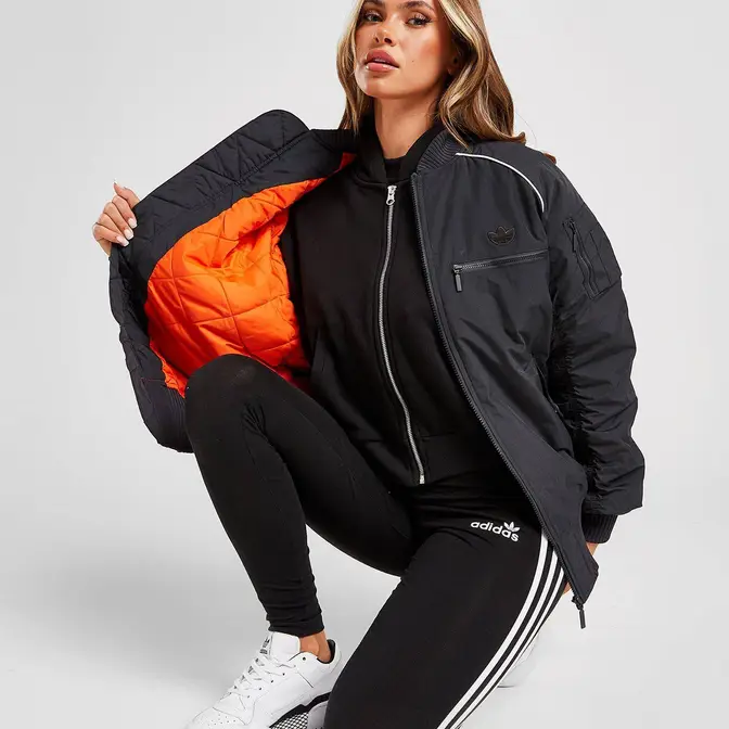 Adidas padded cheap bomber jacket