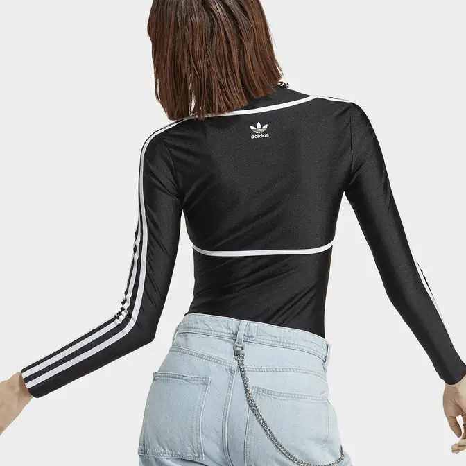 adidas Originals Long Sleeve Bodysuit Black Backside
