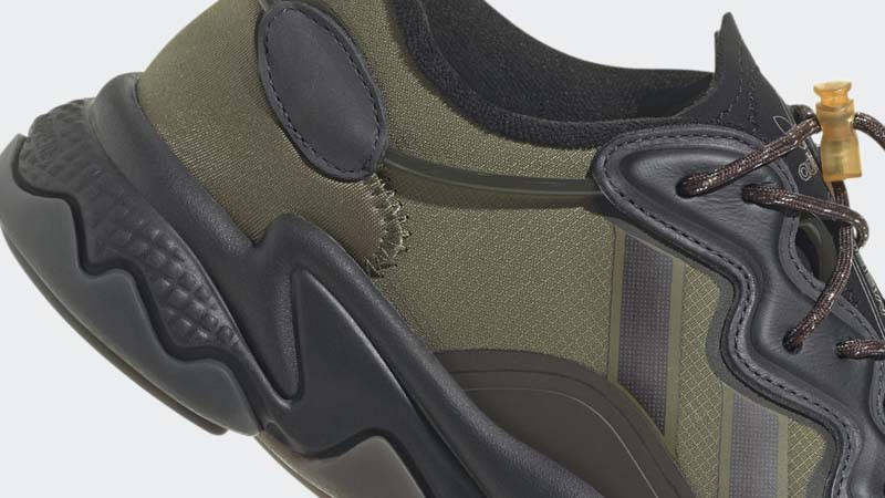 adidas Ozweego Focus Olive Closeup