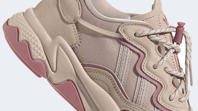 adidas Ozweego Wonder Taupe Closeup