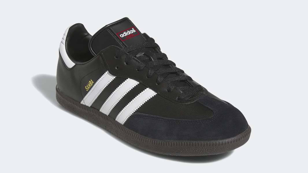 adidas Samba Leather Black White Front