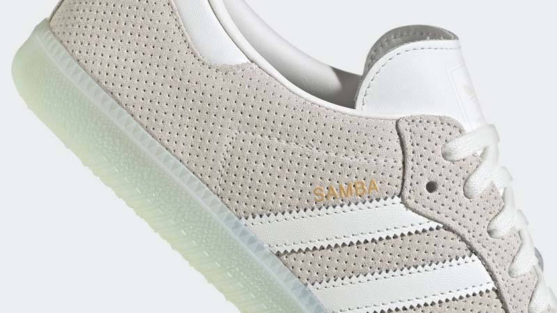 adidas Samba OG White Almost Blue Closeup