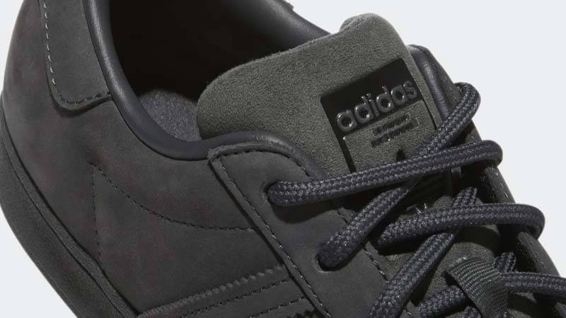 adidas Superstar Grey Core Black Closeup