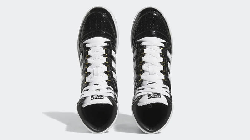 adidas Top Ten RB Patent Black White FZ6191 Top