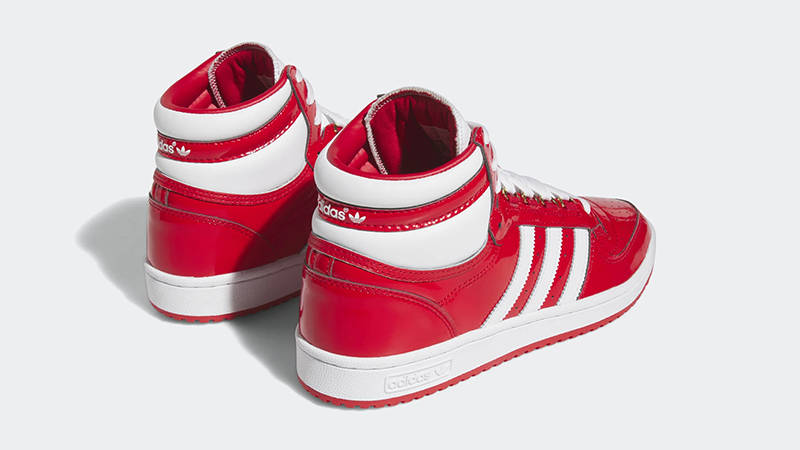 Red patent leather top best sale ten adidas